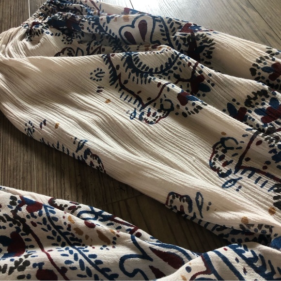 Free People paisley swing dress with button front - Picture 14 of 14